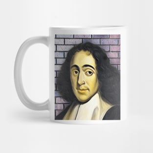 Baruch Spinoza Yellow Portrait | Baruch Spinoza Artwork 8 Mug